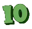 Ten card symbol in Le Fisherman slot low-value cluster symbol with 0.1x entry payout on 5 adjacent tiles